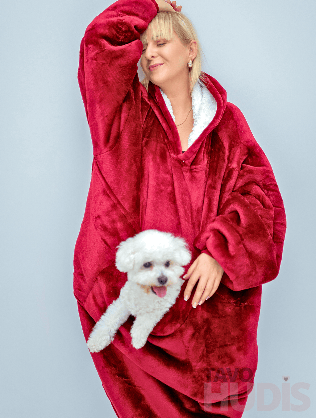 Raudonas kengūros hudis